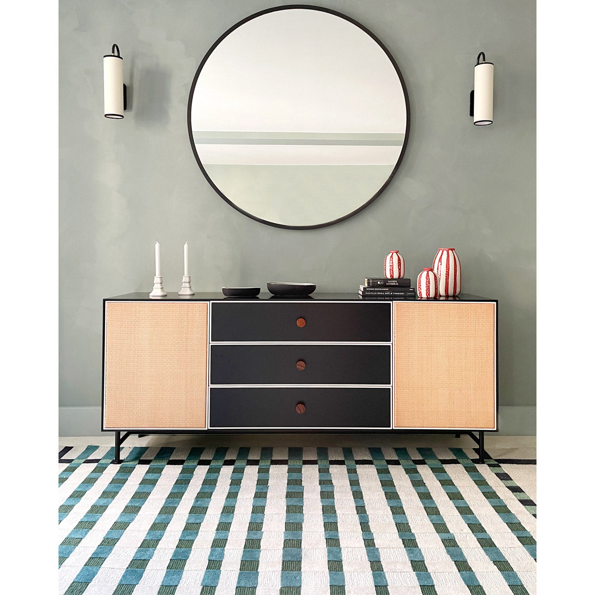Vichy Rug - Sarah Blue