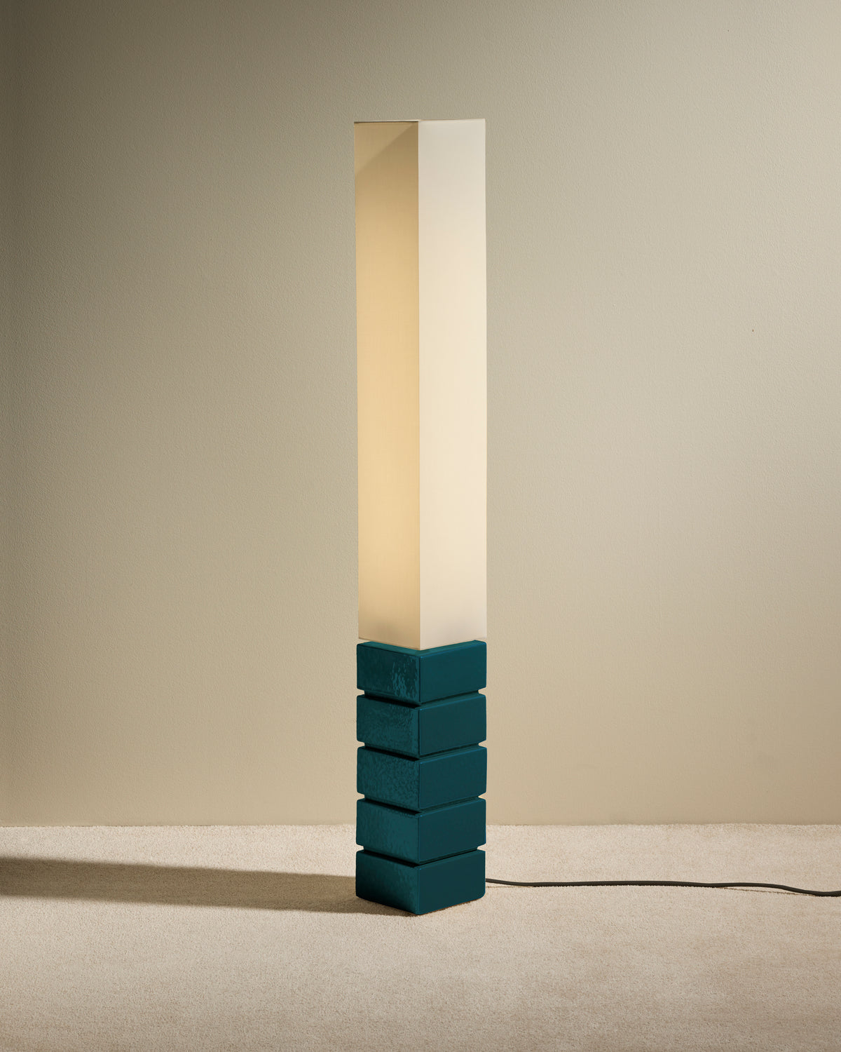 Tower Floor Lamp - Sarah Blue