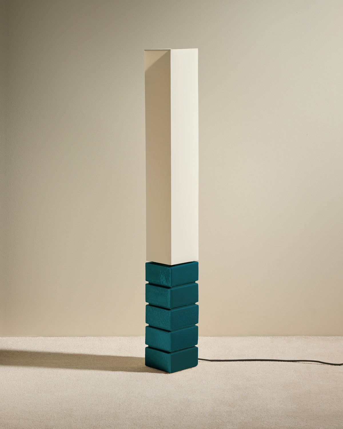 Tower Floor Lamp - Sarah Blue