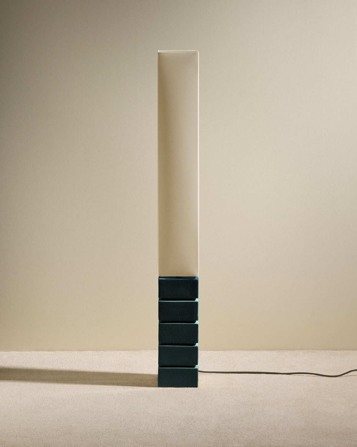 Tower Floor Lamp - Sarah Blue