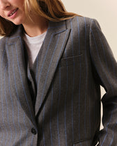 Alesia gray blazer jacket
