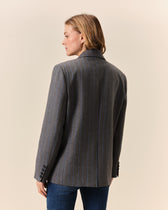 Alesia gray blazer jacket