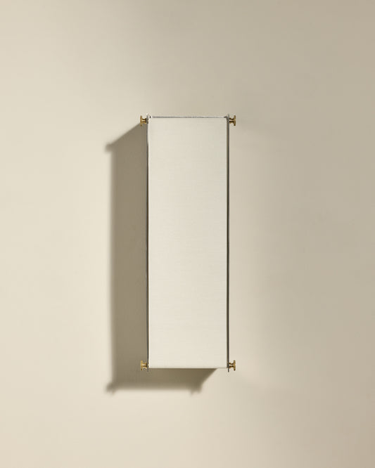 Boxie wall light - Brushed stainless steel