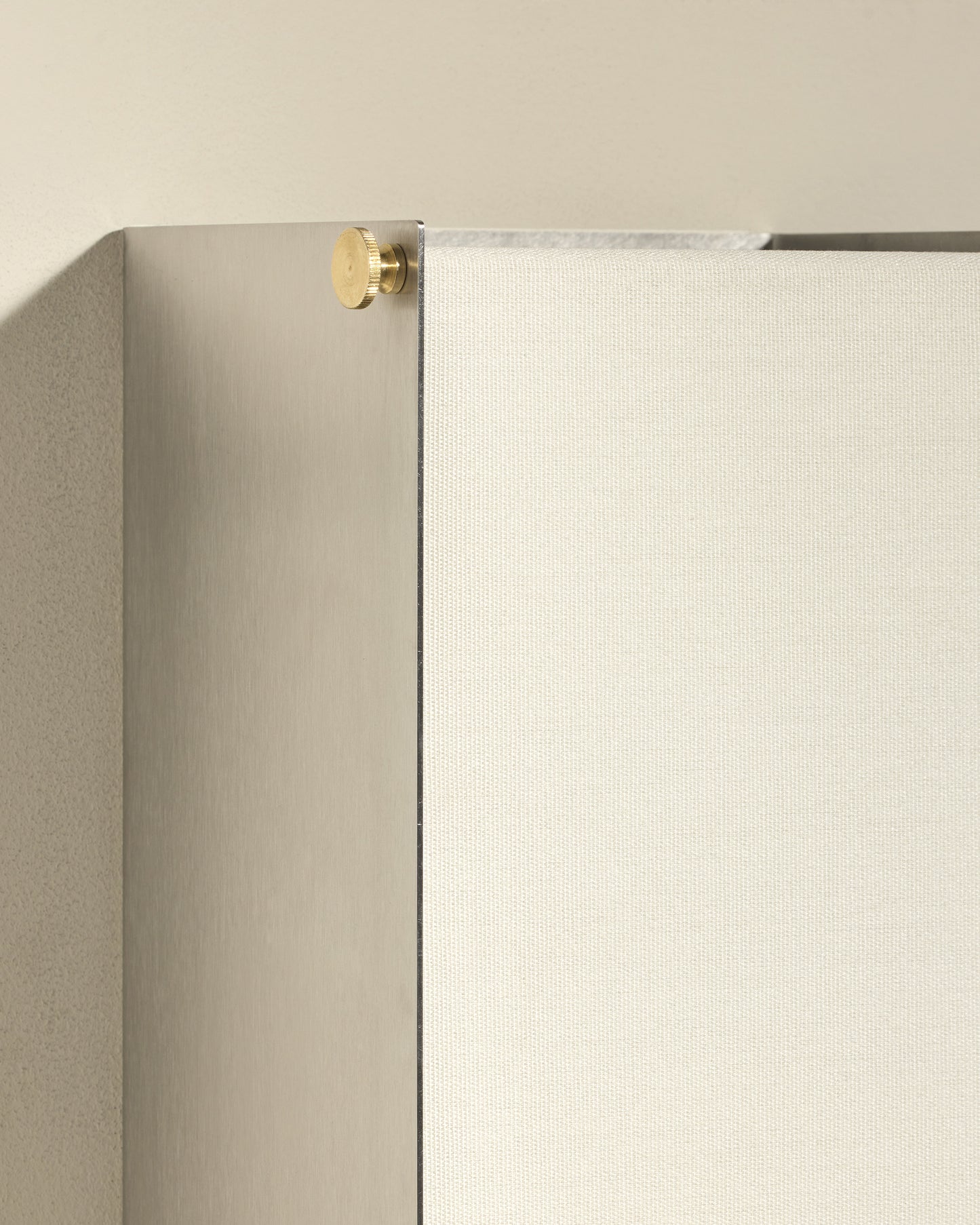 Boxie wall light - Brushed stainless steel