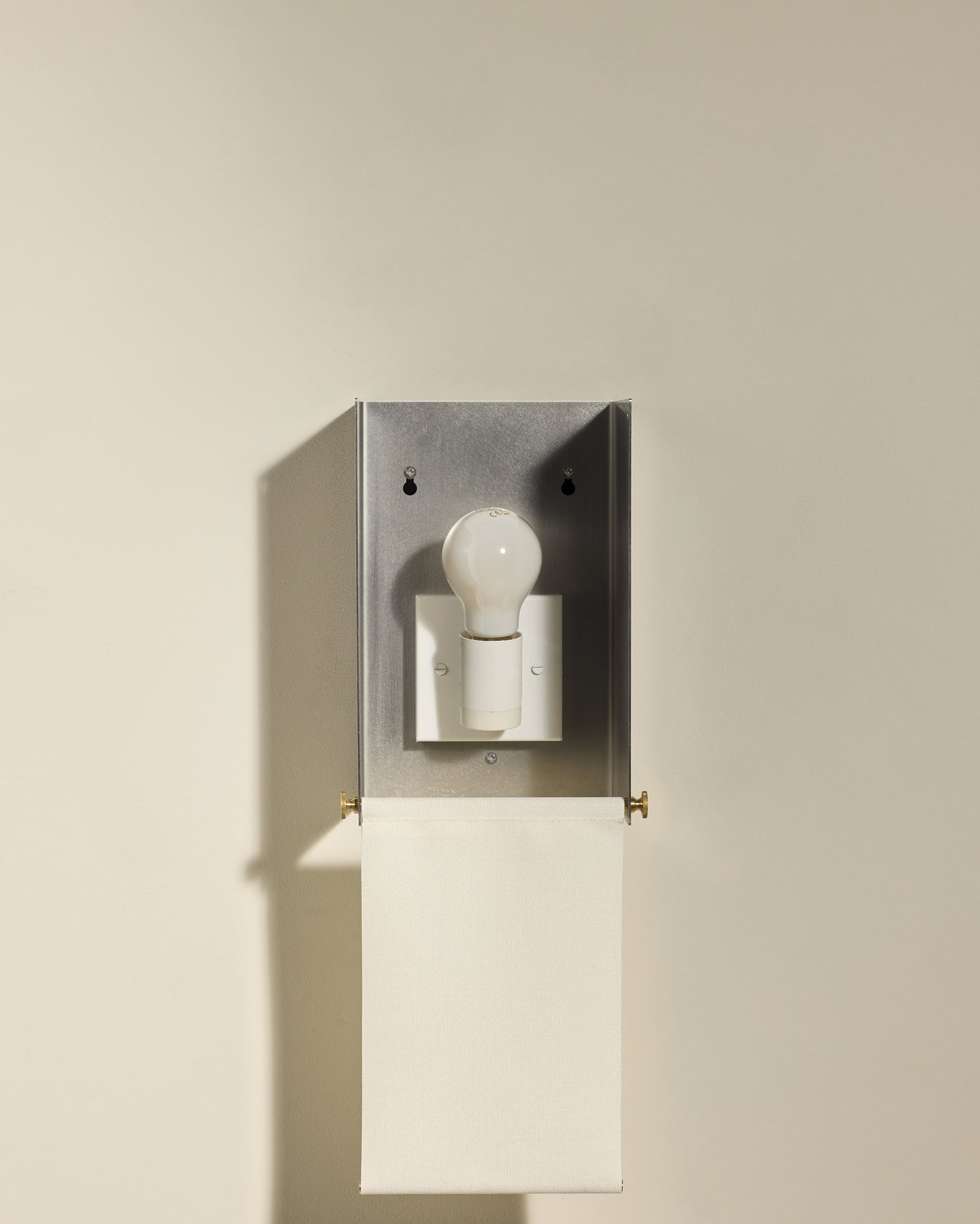 Boxie wall light - Brushed stainless steel