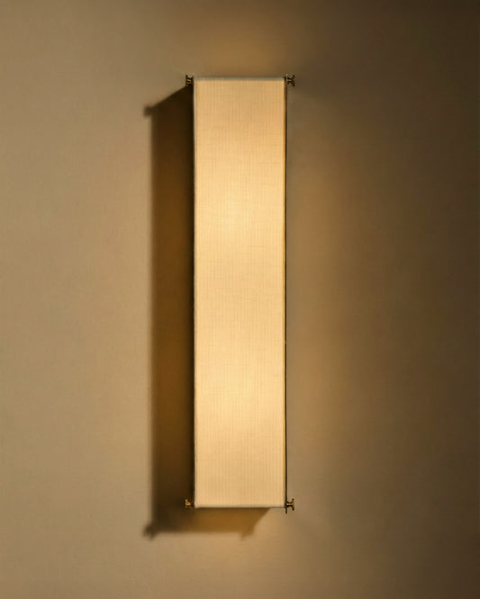 Boxie wall light - Brushed stainless steel