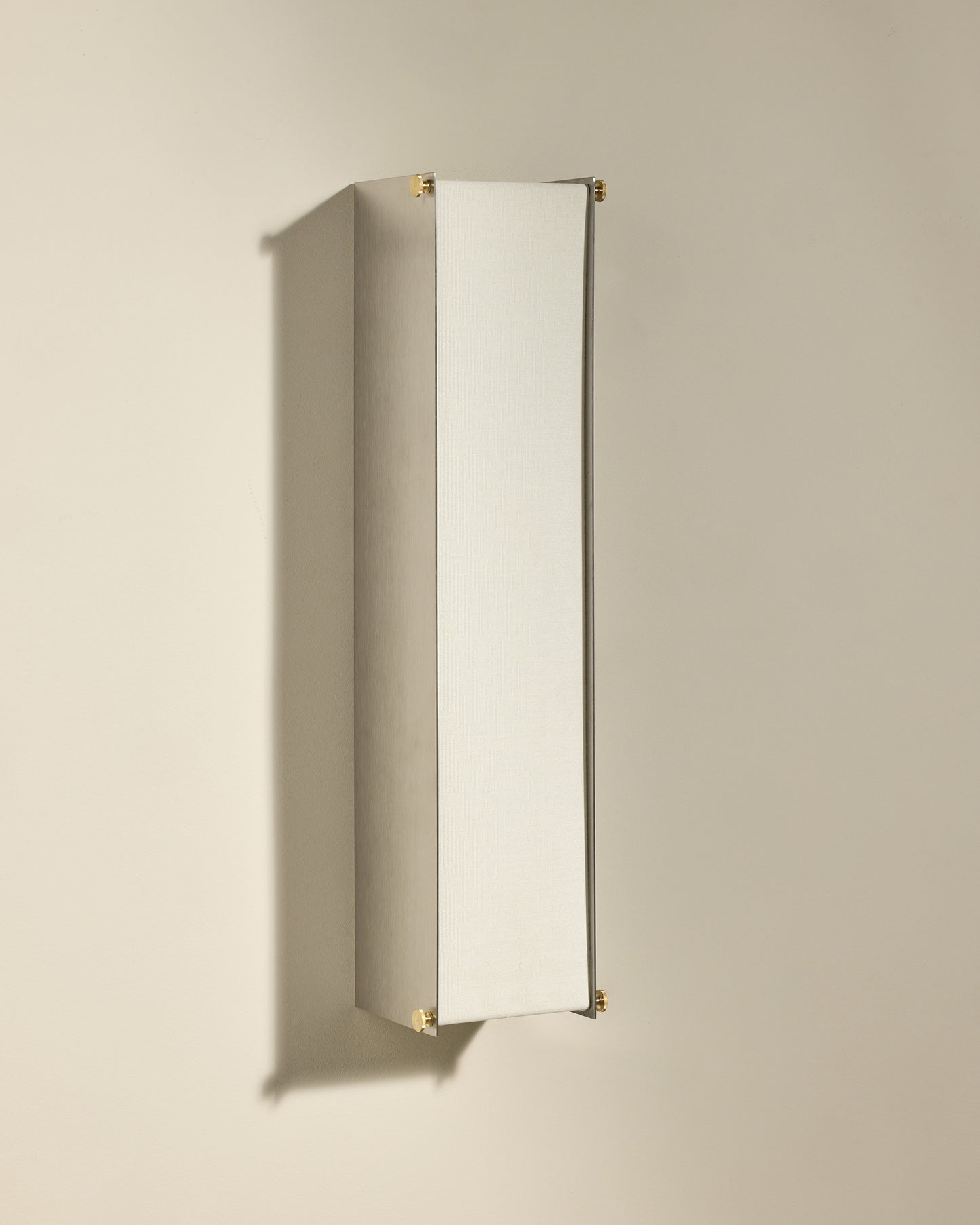 Boxie wall light - Brushed stainless steel
