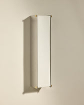 Boxie wall light - Brushed stainless steel