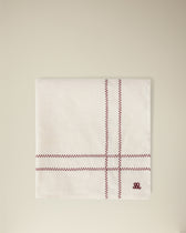 Serviette de table Libra - Aubergine haut de gamme Maison Sarah Lavoine Aubergine Coton 45 cm 45 cm 1