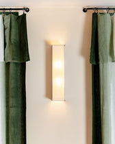 Boxie wall light - Brushed stainless steel