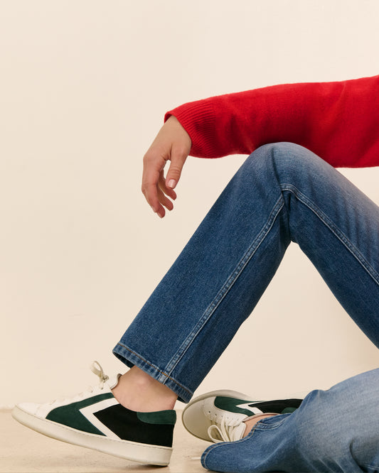 Basket Claudia - Kaki  1 - Mode Femme tendance