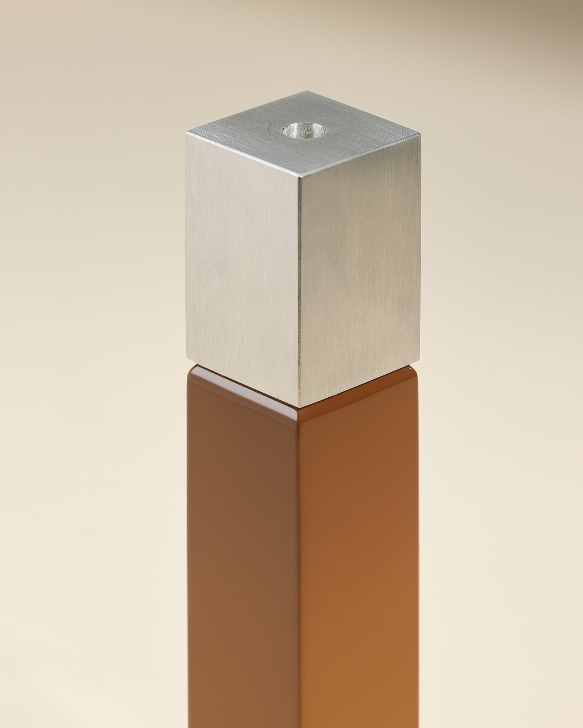 Bougeoir Oscar - Havane  3 - Décoration Design