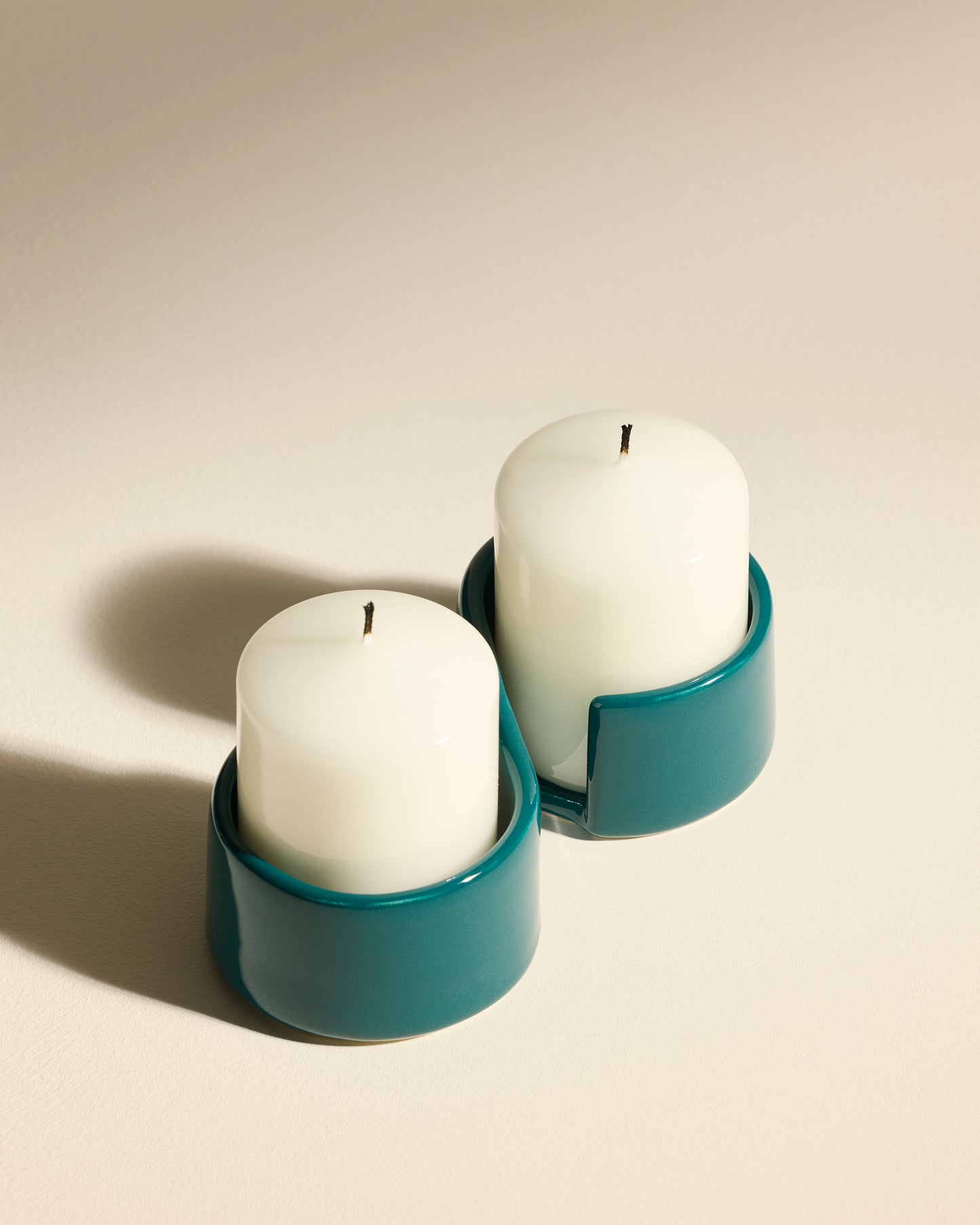 Bougeoir Toi Et Moi - Bleu Sarah  3 - Décoration Design