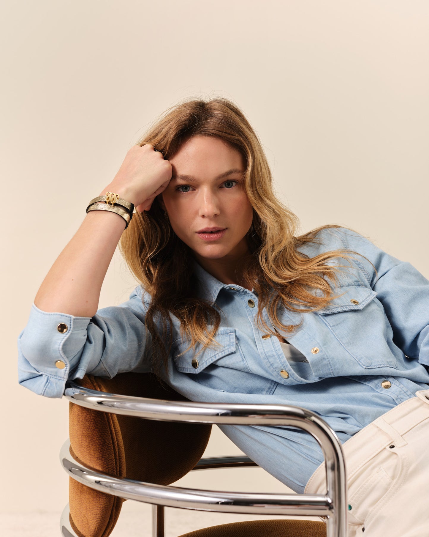 Monogram Bracelet - Black/Gold