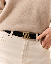 Ceinture Reversible Monogramme - Noir