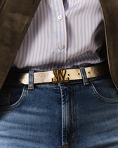 Ceinture Reversible Monogramme - Noir