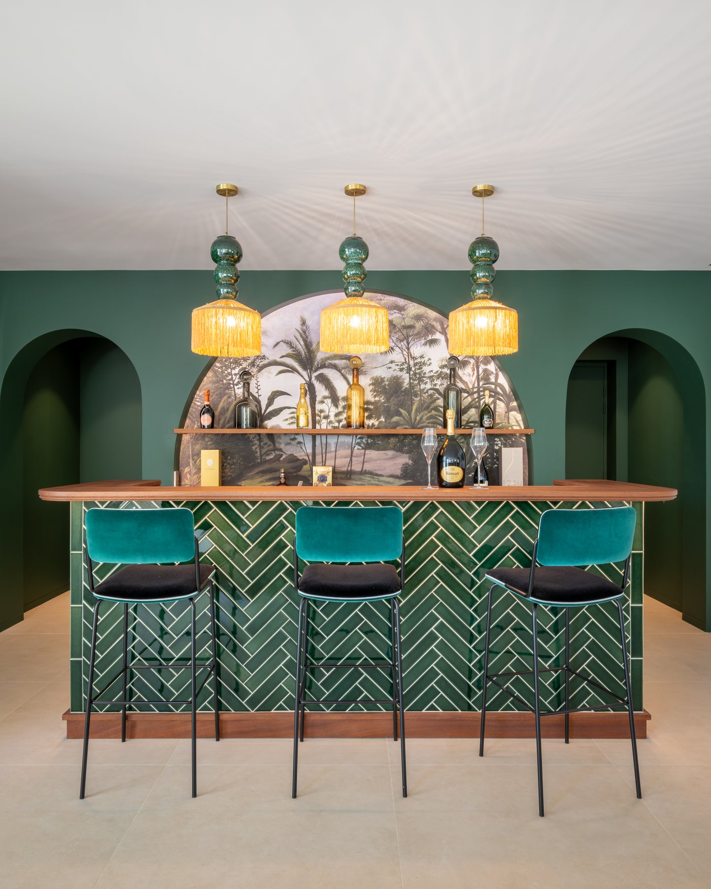 Double Jeu Bar Chair - Sarah Blue