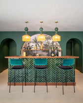 Double Jeu Bar Chair - Sarah Blue