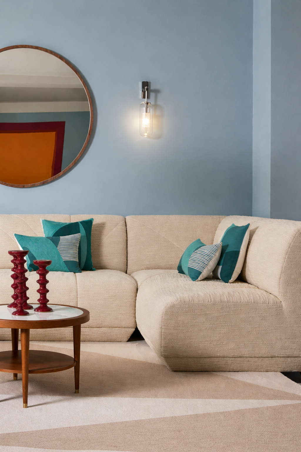 Chauffeuse d'Angle Chill - Ecru