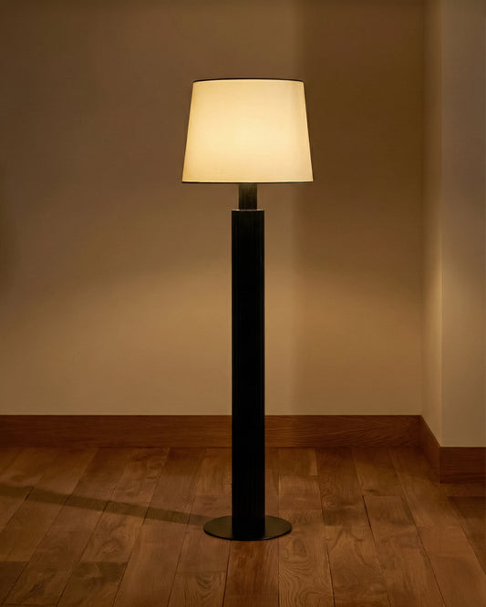 Lampadaire Riviera - Noir design Maison Sarah Lavoine Noir Rotin 155 cm 1