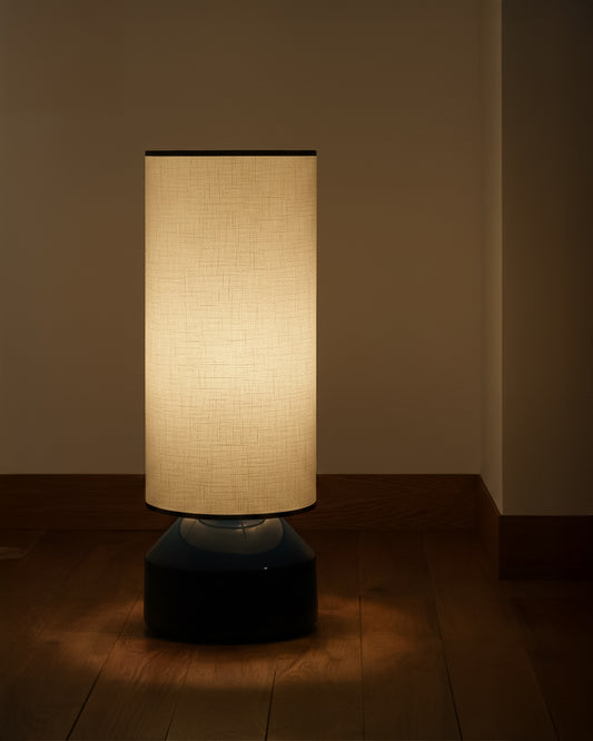 Lampadaire Claude - Bleu Noir design Maison Sarah Lavoine Bleu Noir Céramique 94 cm 1