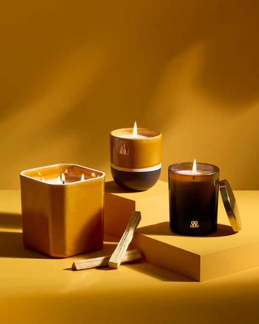 Bougie Facettes - Bois de Santal