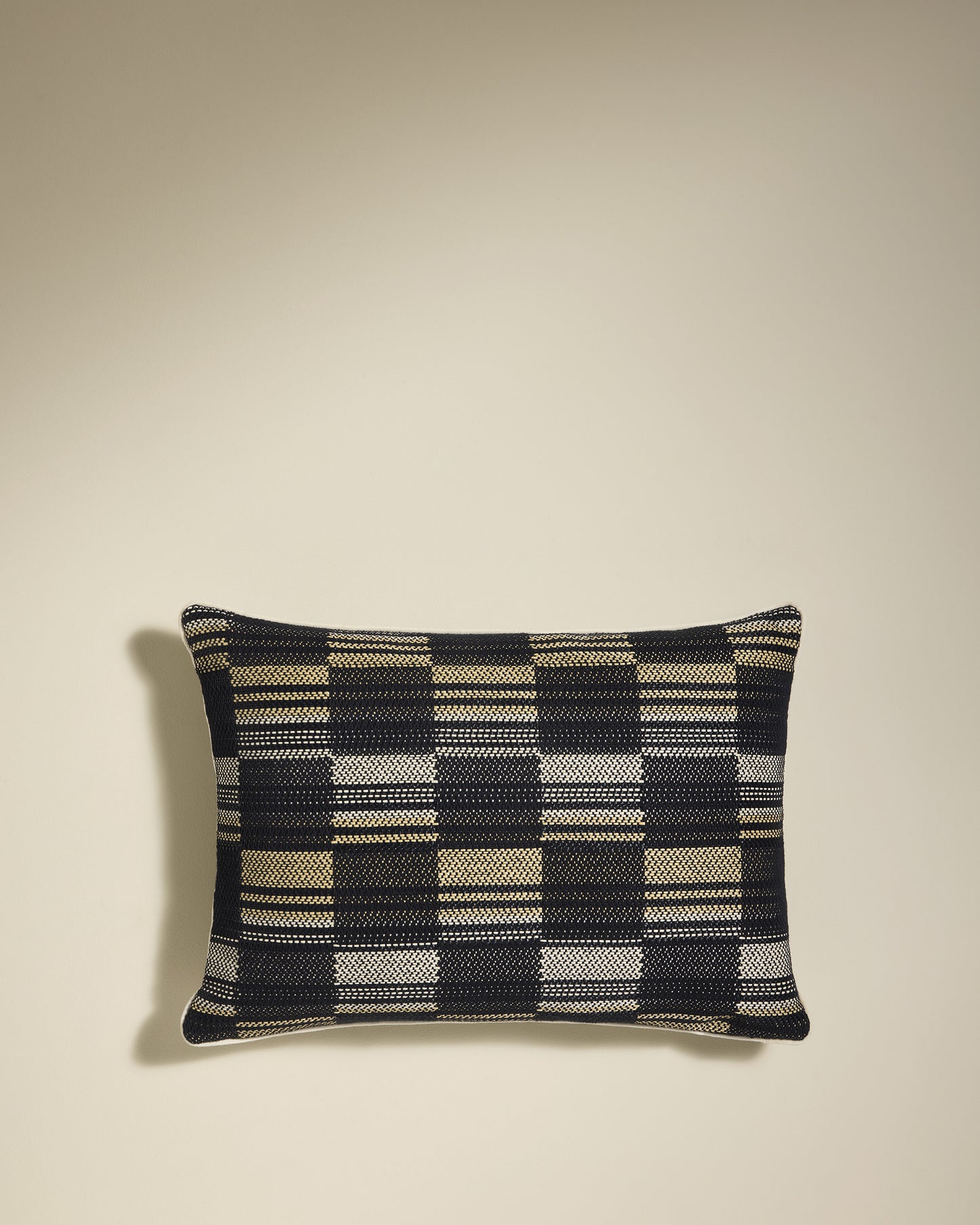 Checkered Cushion - Black