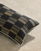 Checkered Cushion - Black