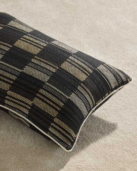 Coussin Damier - Noir
