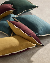 2-in-1 Sequence Cushion - Ochre/Carmine