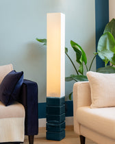Tower Floor Lamp - Sarah Blue