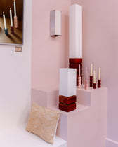 Boxie wall light - Brushed stainless steel