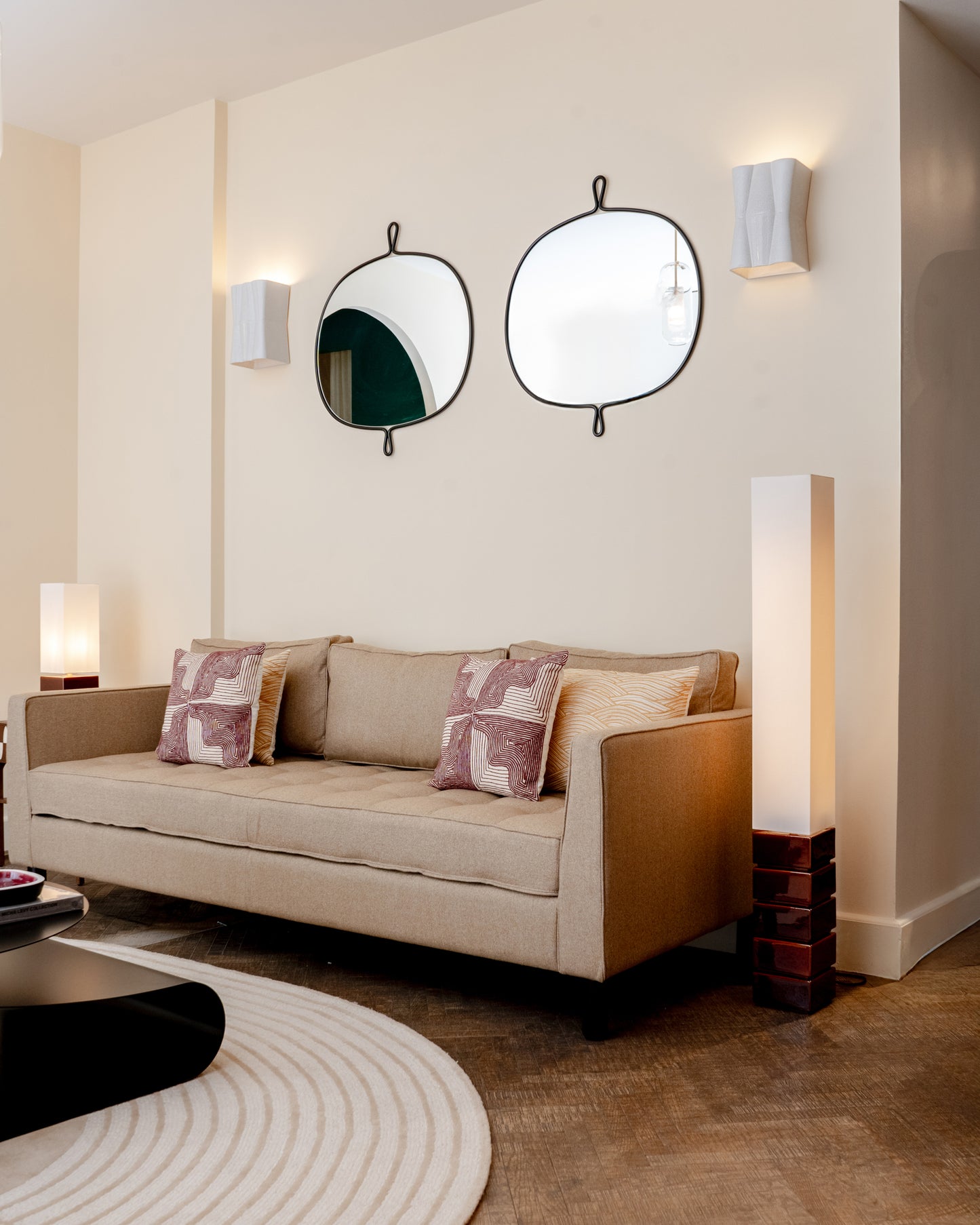 Arpège Mirror - Blackened stainless steel