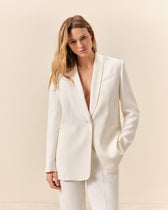 Faubourg Tuxedo Jacket - White