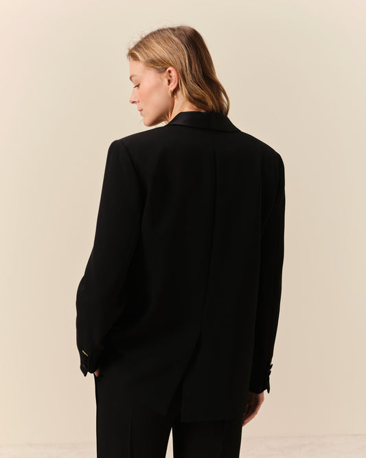 Faubourg Smoking Jacket - Black