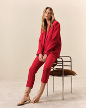 Red Faubourg Smoking Jacket