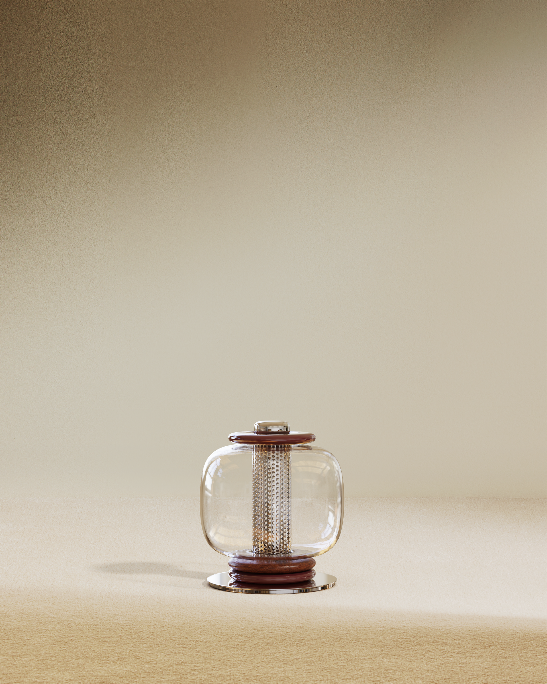 Loulou Floor Lamp - Aubergine