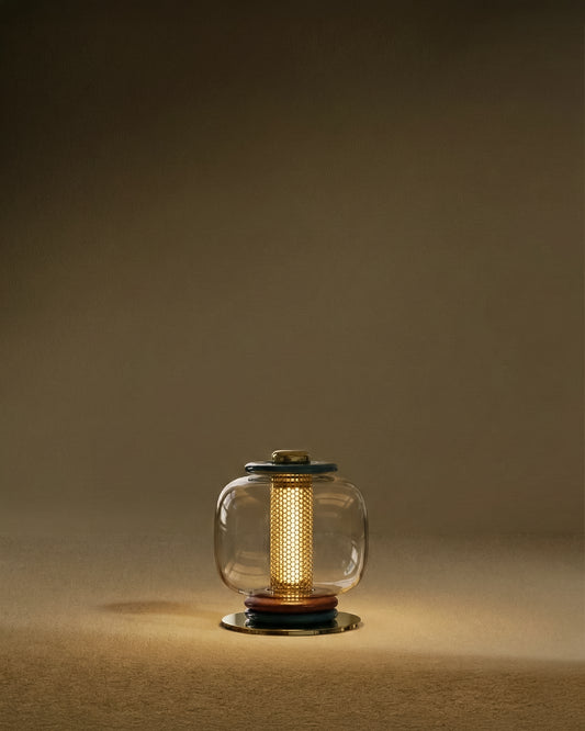 Lampadaire Loulou - Bleu Minuit design Maison Sarah Lavoine Bleu Minuit Verre   1