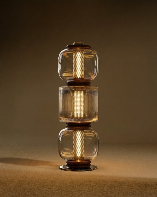 Lampadaire Loulou - Aubergine design Maison Sarah Lavoine Aubergine Verre   1