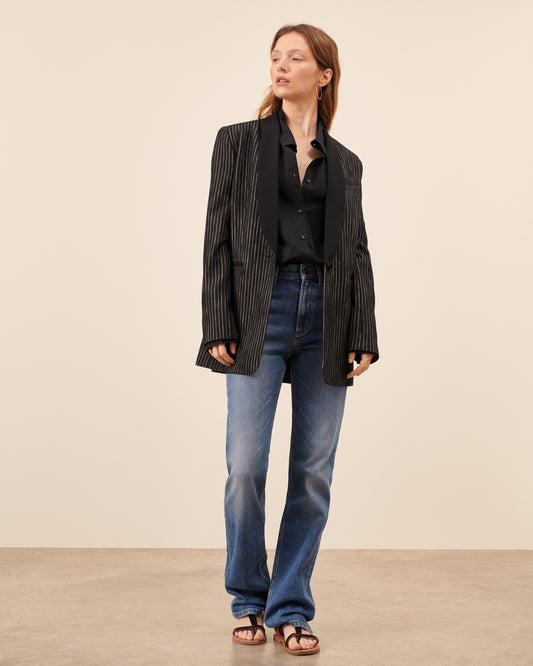 Veste Ambroise - Noir chic Maison Sarah Lavoine Noir / Blanc Coton    3