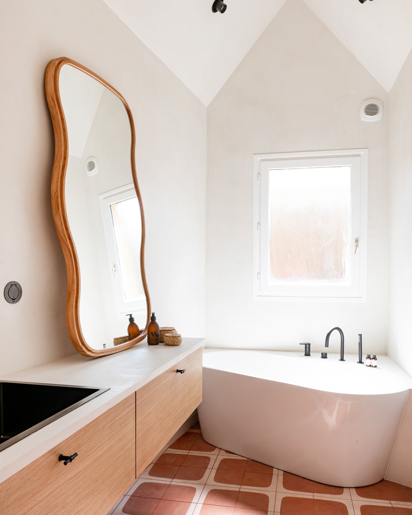 Miroir Noto 3 Vagues - Chêne