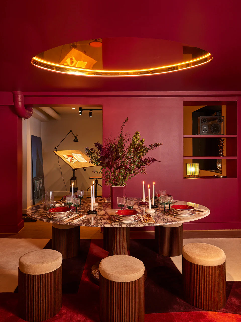 Table Haute Riviera Sp rouge petit