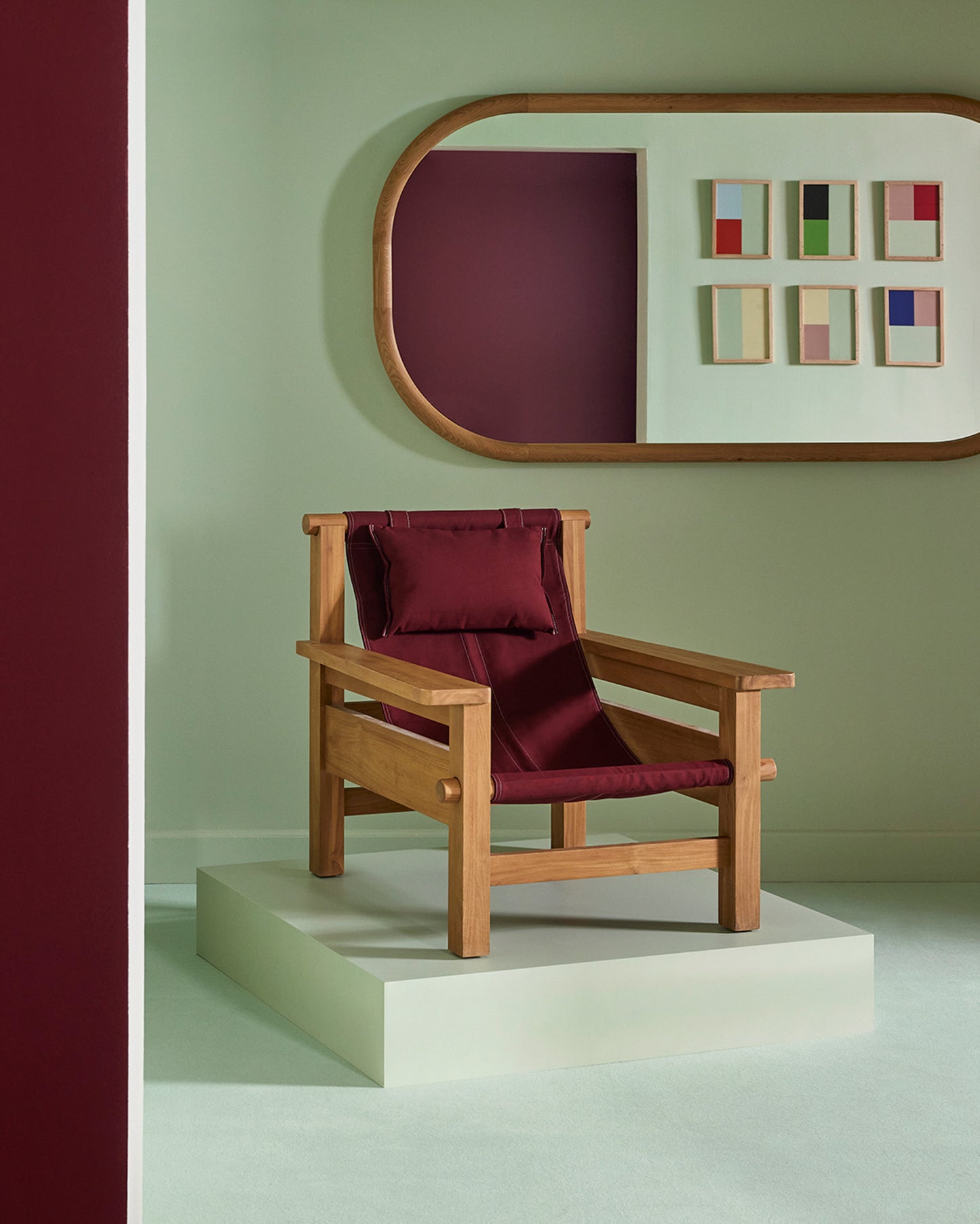 Miroir Arcade - Chêne