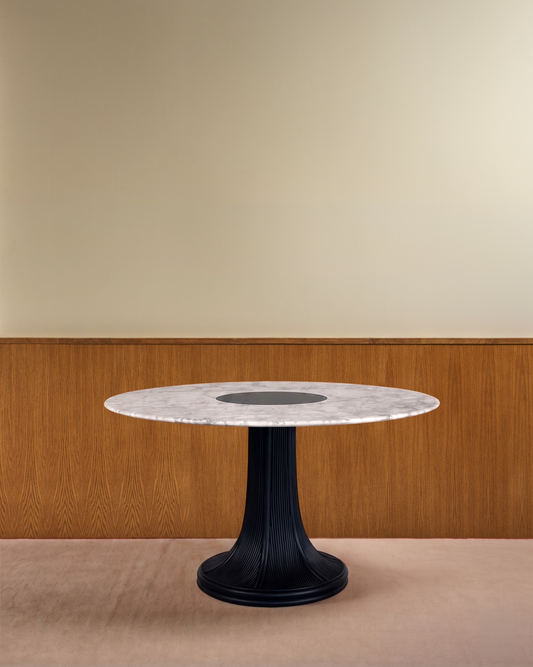 Riviera Table - Black / Black Marble