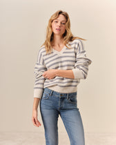Rivoli Sweater - Ecru/Heather Grey