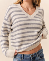 Rivoli Sweater - Ecru/Heather Grey