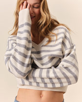 Rivoli Sweater - Ecru/Heather Grey