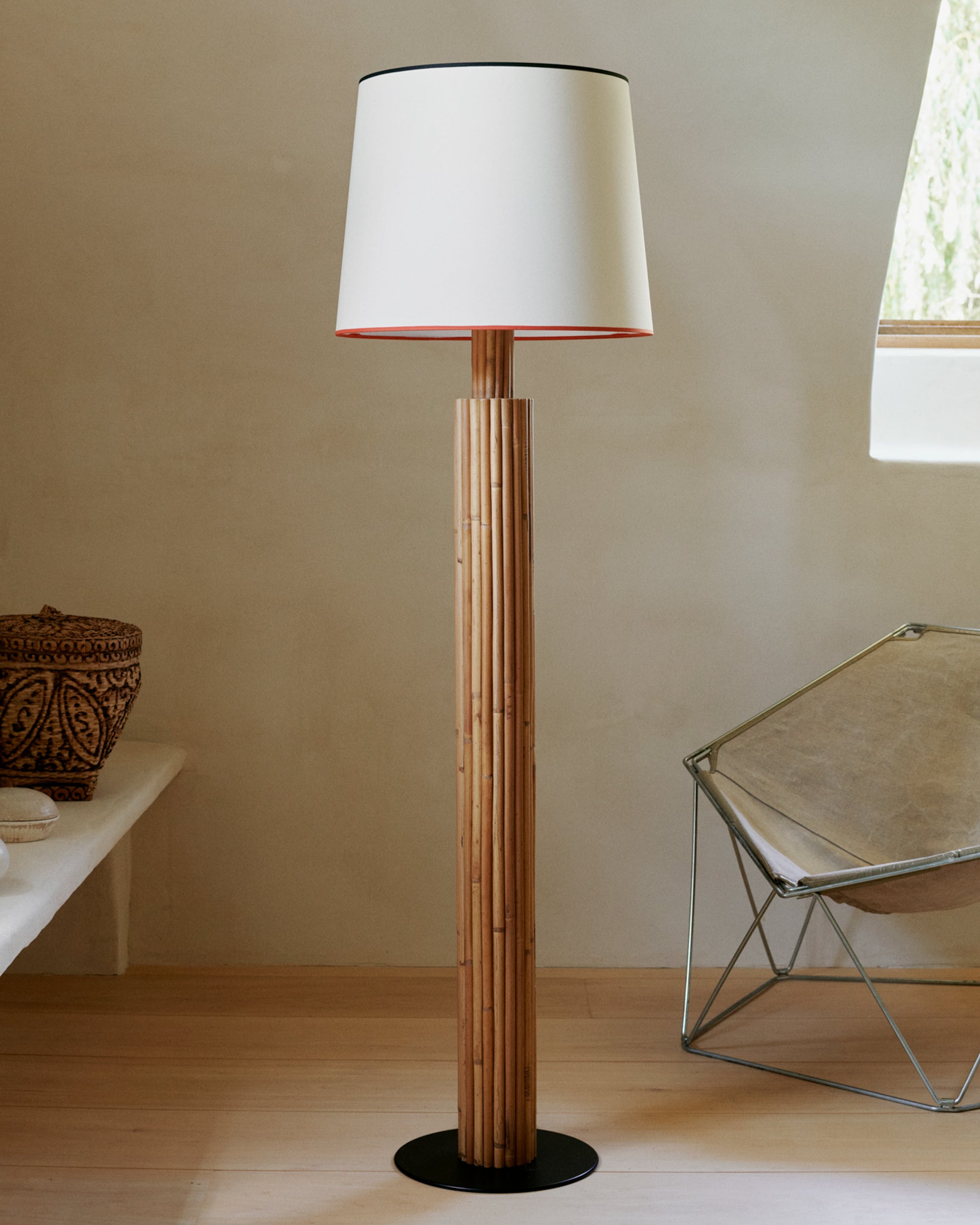 Floor lamp High end in Natural Rattan Riviera | Maison Sarah Lavoine
