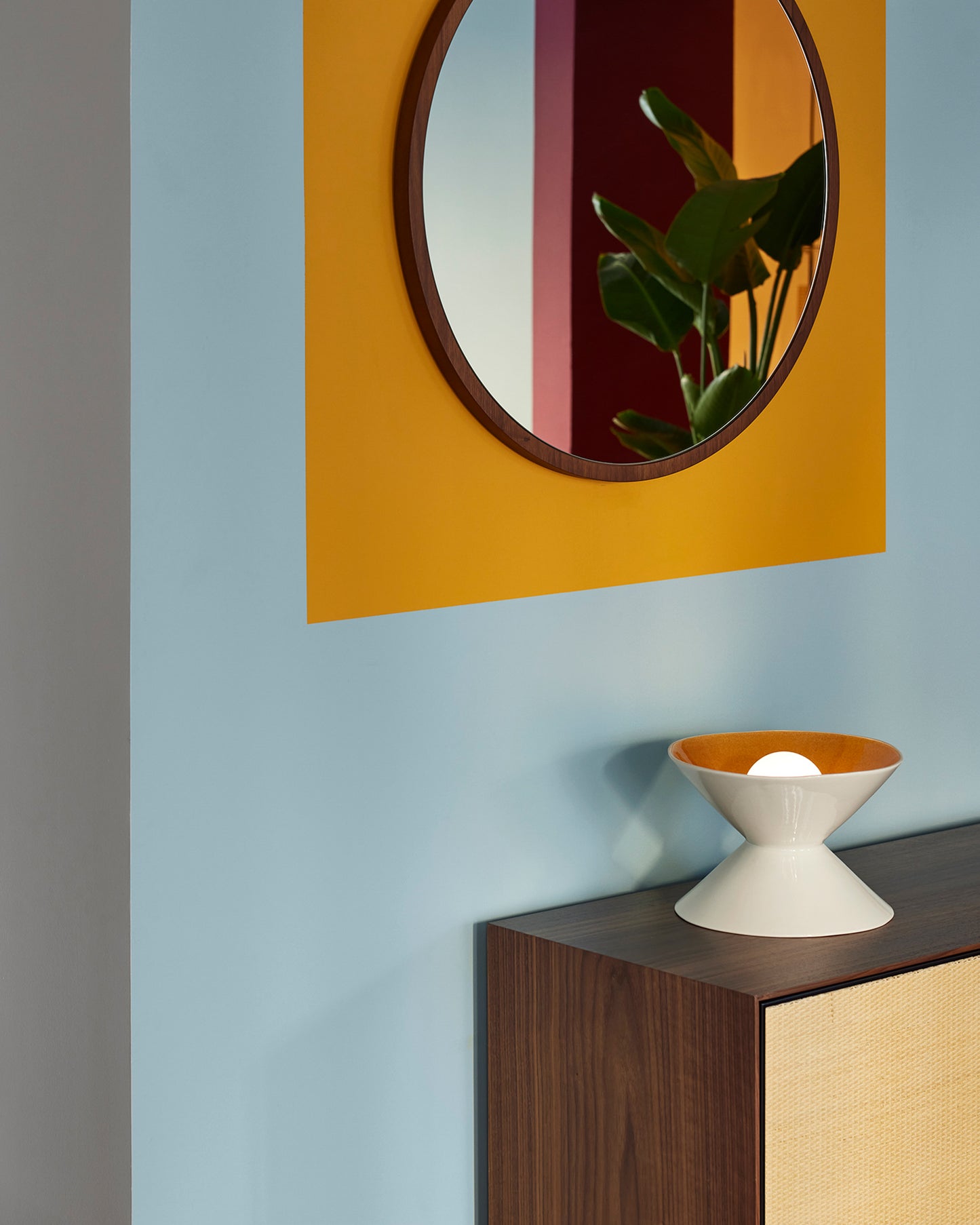 Hourglass table lamp - Fawn