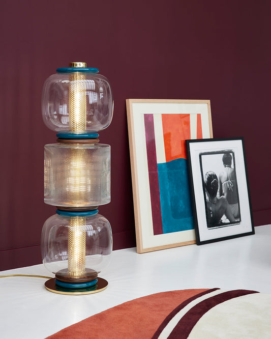Lampadaire Loulou - Aubergine design Maison Sarah Lavoine Aubergine Verre   3